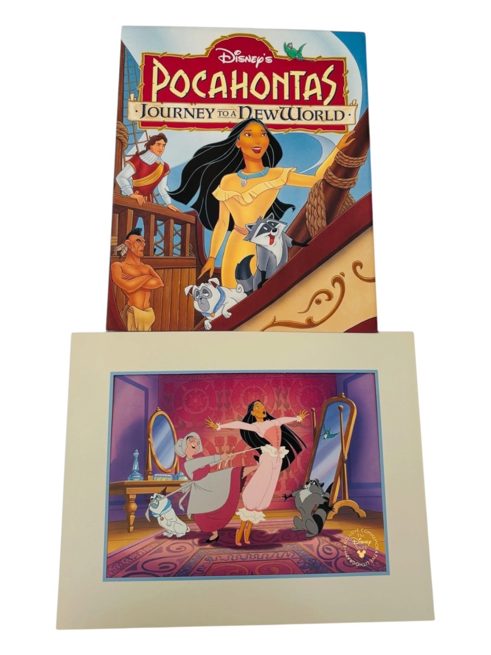 Pocahontas II Journey to a New World Disney Store Commemorative Lithograph Meeko